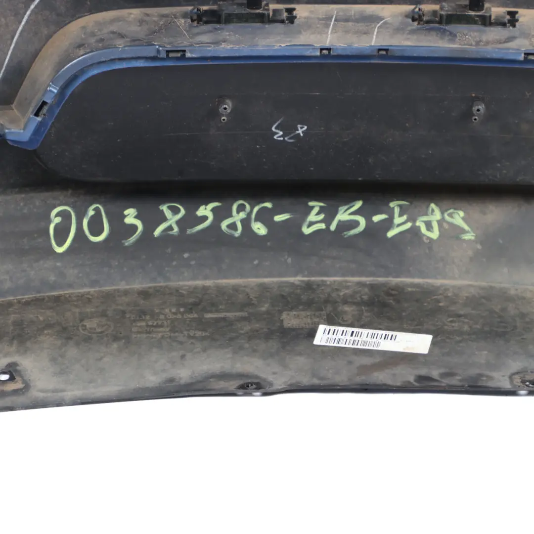 Bumper BMW Z4 E89 M Sport PDC Trim Panel Estoril Blue Metallic - B45 to Rear with Part number 0038586 Rear Bumper BMW Z4 E89 M Sport PDC Trim Panel Estoril Blue Metallic - B45 - SKU 0038586-EB - Part number 0038586