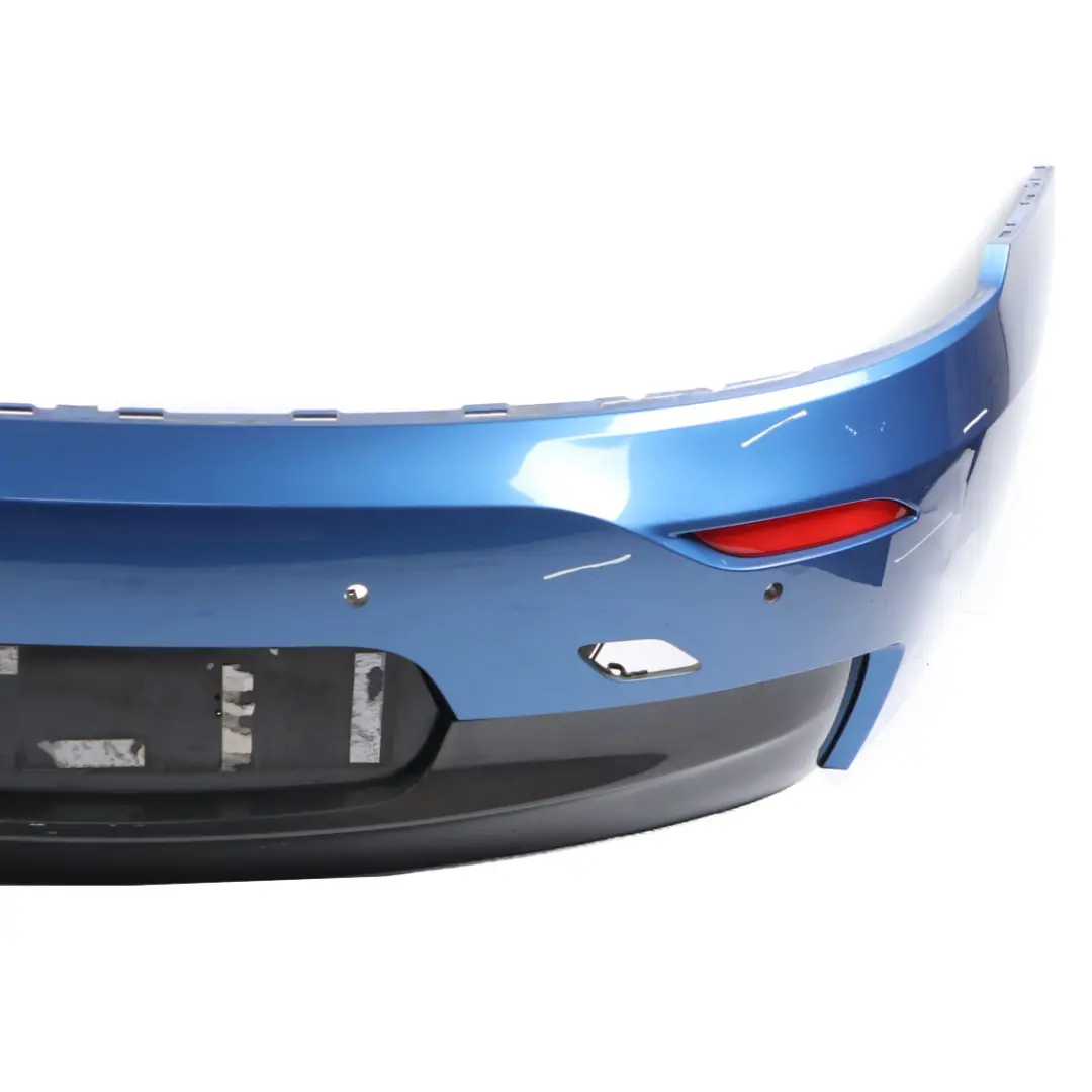 Bumper BMW Z4 E89 M Sport PDC Trim Panel Estoril Blue Metallic - B45 to Rear with Part number 0038586 Rear Bumper BMW Z4 E89 M Sport PDC Trim Panel Estoril Blue Metallic - B45 - SKU 0038586-EB - Part number 0038586