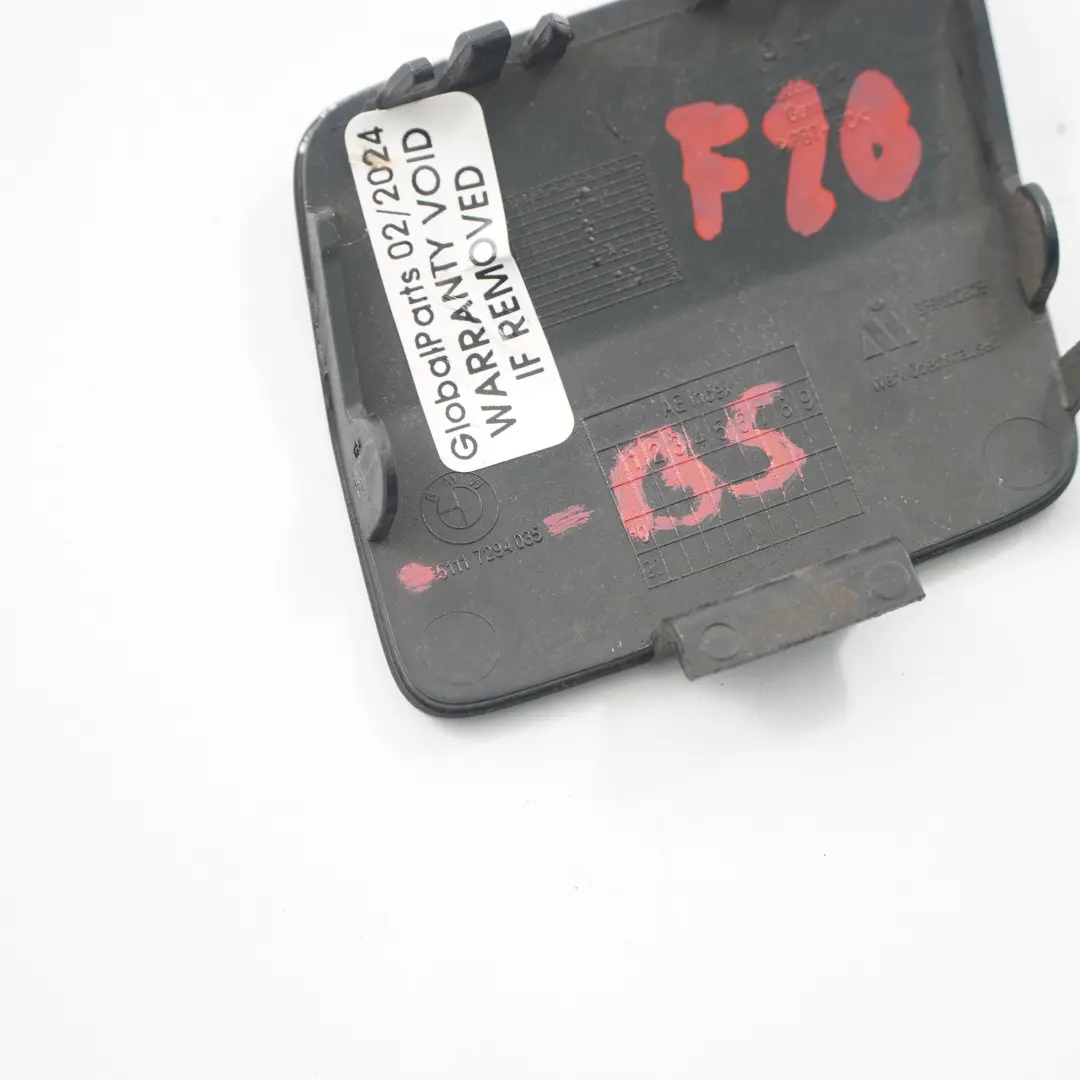 BMW F20 F21 parachoques delantero tapa aleta ojo remolque Negro Zafiro 7294035 - SKU 0038861-BS - Número de pieza 0038861