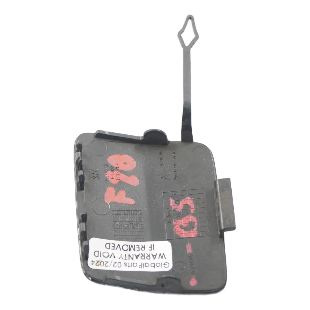 BMW F20 F21 parachoques delantero tapa aleta ojo remolque Negro Zafiro 7294035 - SKU 0038861-BS - Número de pieza 0038861