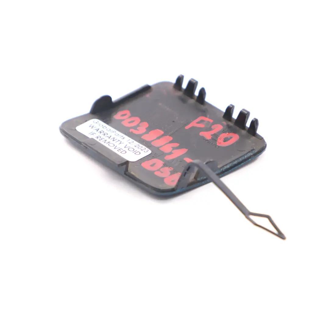  Tapa ojo remolque BMW F20 F21 Colgajo gancho delantero Deep Sea Azul A76 7294035 - SKU 0038861-DSB - Número de pieza 0038861