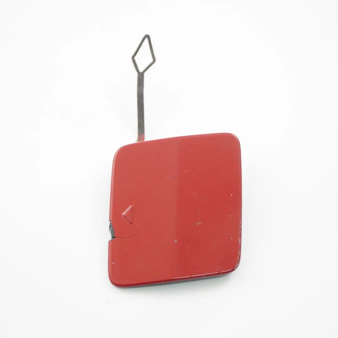 BMW F20 F21 parachoques delantero remolque ojo gancho tapa Karmesinrot Rojo A61 - SKU 0038861-KAR - Número de pieza 0038861