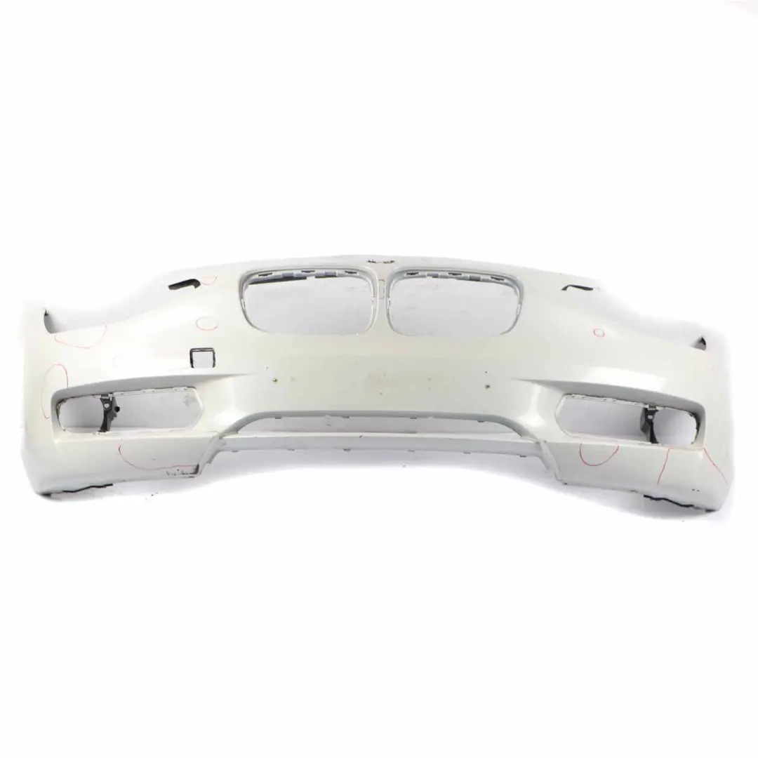 BMW F20 F21 Front Bumper Complete Trim Panel Mineralweiss Mineral White - A96 - SKU 0038862-MW - Part number 0302439