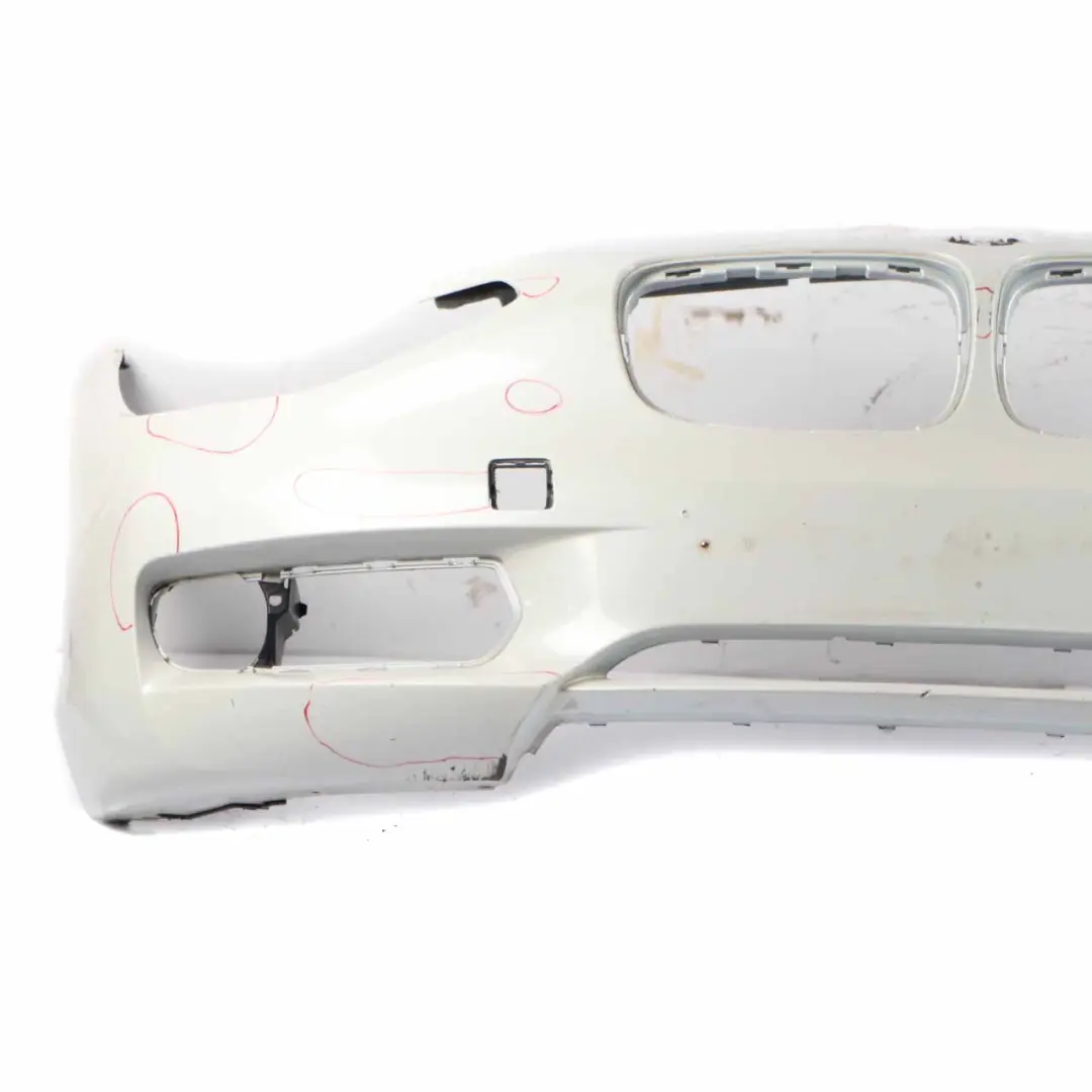BMW F20 F21 Front Bumper Complete Trim Panel Mineralweiss Mineral White - A96 - SKU 0038862-MW - Part number 0302439