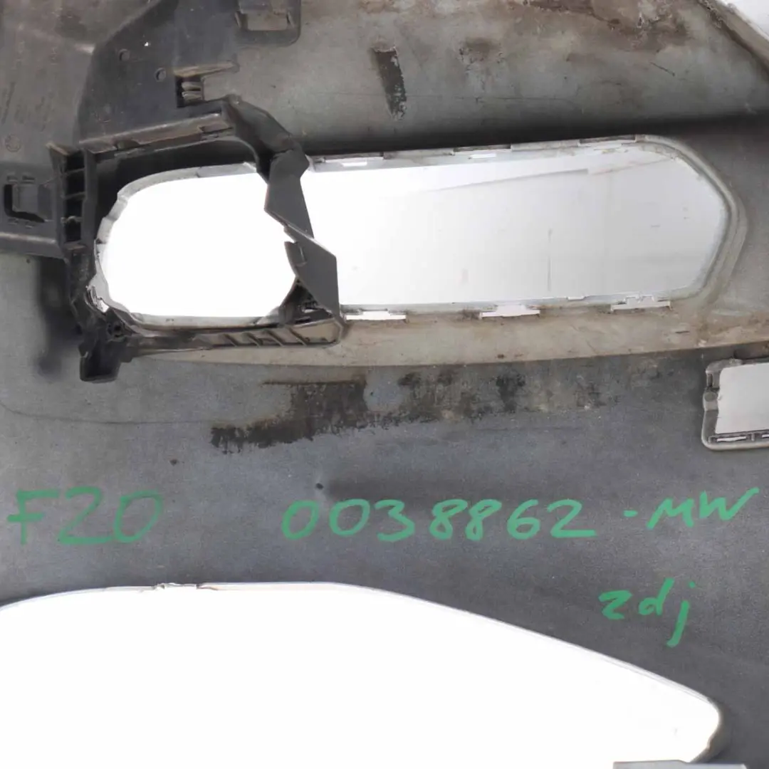 BMW F20 F21 Front Bumper Complete Trim Panel Mineralweiss Mineral White - A96 - SKU 0038862-MW - Part number 0302439