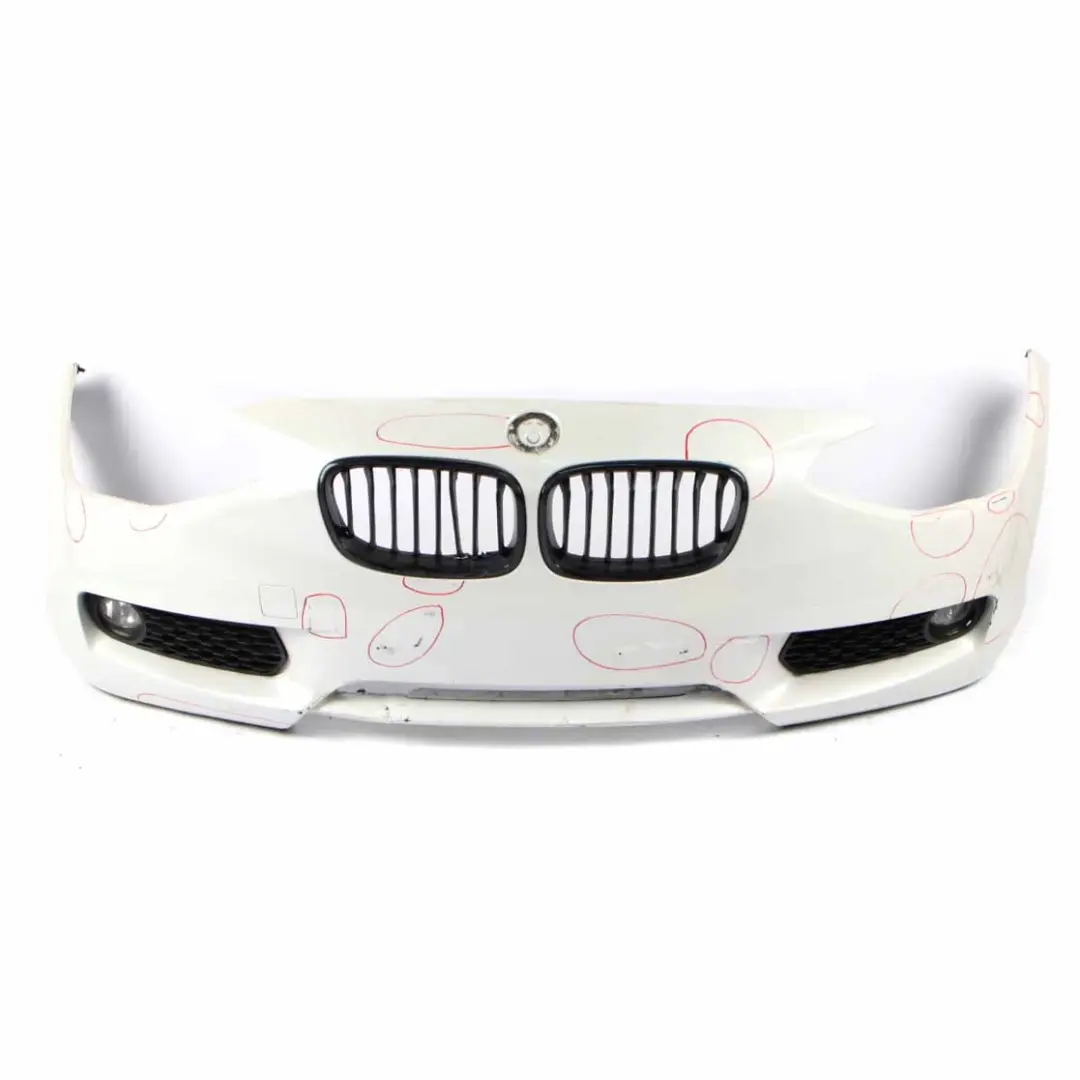 BMW F20 F21 Bumper Front Complete Trim Panel Covering Alpinweiss White - 300 - SKU 0038868-AW - Part number 0038868