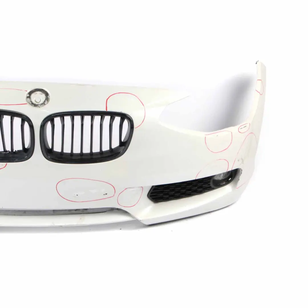Bumper Front Complete Trim Panel Covering Alpinweiss White - 300 to BMW F20 F21 with Part number 0038868 BMW F20 F21 Bumper Front Complete Trim Panel Covering Alpinweiss White - 300 - SKU 0038868-AW - Part number 0038868