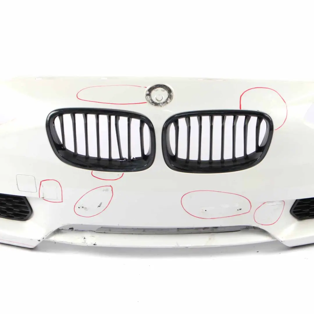 Bumper Front Complete Trim Panel Covering Alpinweiss White - 300 to BMW F20 F21 with Part number 0038868 BMW F20 F21 Bumper Front Complete Trim Panel Covering Alpinweiss White - 300 - SKU 0038868-AW - Part number 0038868