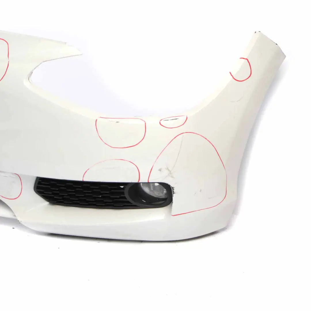 Bumper Front Complete Trim Panel Covering Alpinweiss White - 300 to BMW F20 F21 with Part number 0038868 BMW F20 F21 Bumper Front Complete Trim Panel Covering Alpinweiss White - 300 - SKU 0038868-AW - Part number 0038868