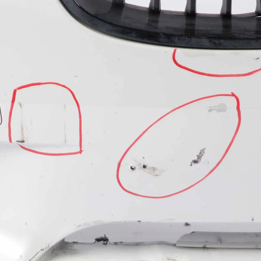 Bumper Front Complete Trim Panel Covering Alpinweiss White - 300 to BMW F20 F21 with Part number 0038868 BMW F20 F21 Bumper Front Complete Trim Panel Covering Alpinweiss White - 300 - SKU 0038868-AW - Part number 0038868