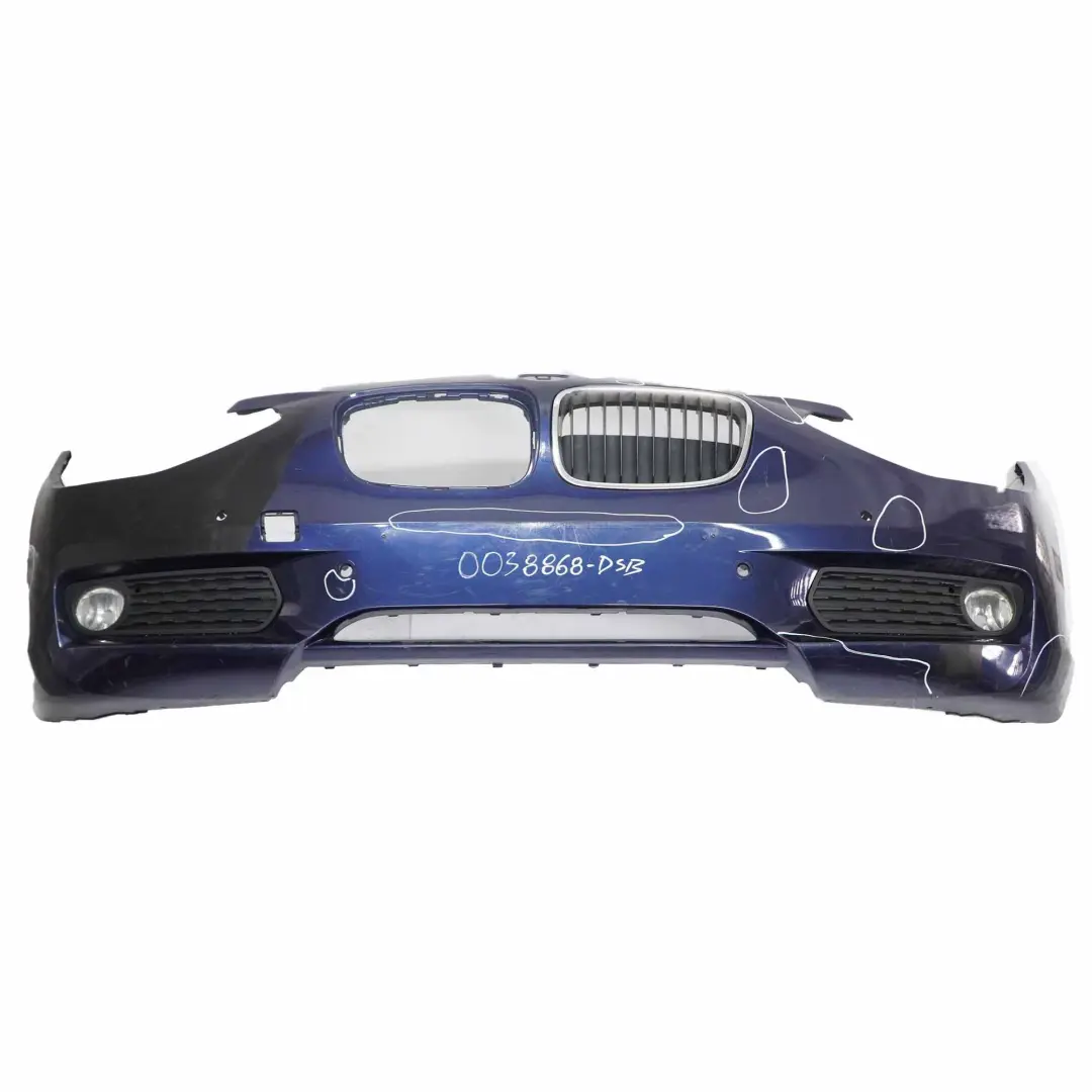 BMW F20 F21 Bumper Front Trim Panel Covering Tiefseeblau Blue - A76 - SKU 0038868-DSB - Part number 0038868
