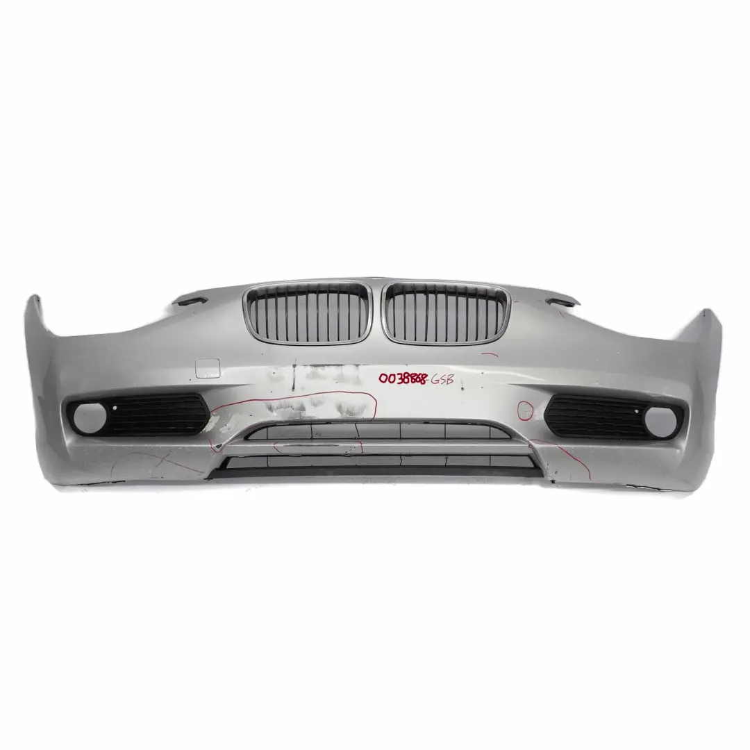 BMW F20 F21 Bumper Front Trim Panel Covering Glacier Silver Metallic - A83 - SKU 0038868-GSB - Part number 0038868