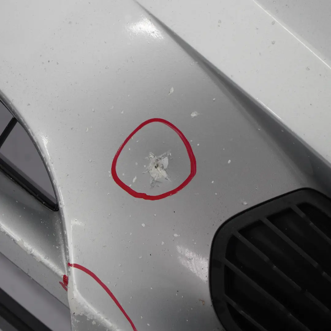 BMW F20 F21 Bumper Front Trim Panel Covering Glacier Silver Metallic - A83 - SKU 0038868-GSB - Part number 0038868
