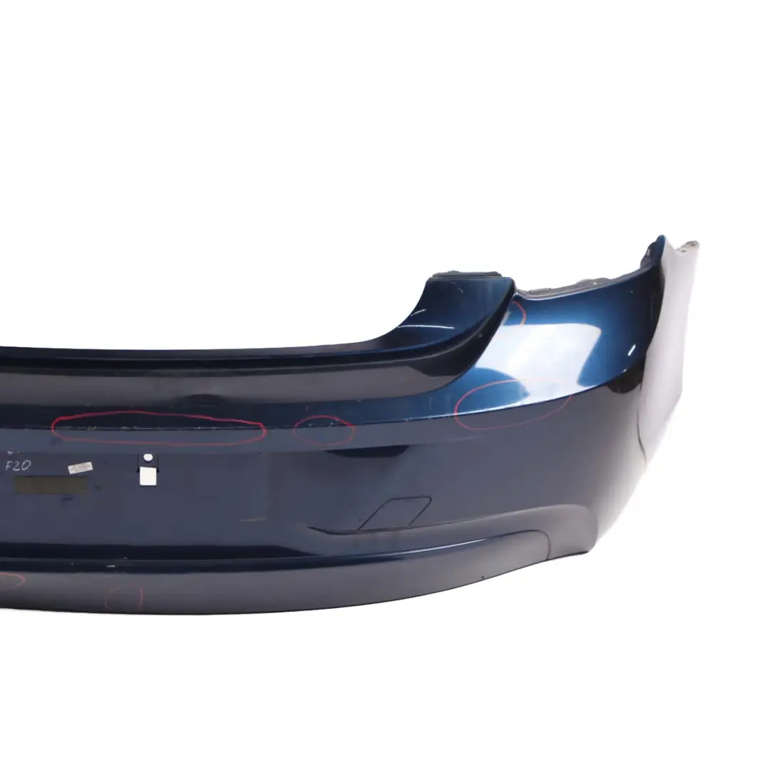 BMW 1 Series F20 F21 Rear Bumper Trim Panel Tiefseeblau Blue Metallic - A76 - SKU 0038876-DSB - Part number 0038876