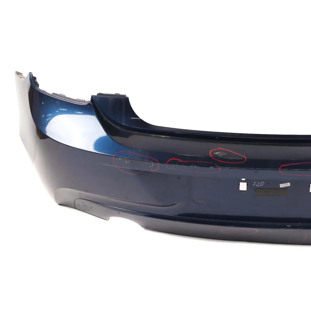 BMW 1 Series F20 F21 Rear Bumper Trim Panel Tiefseeblau Blue Metallic - A76 - SKU 0038876-DSB - Part number 0038876
