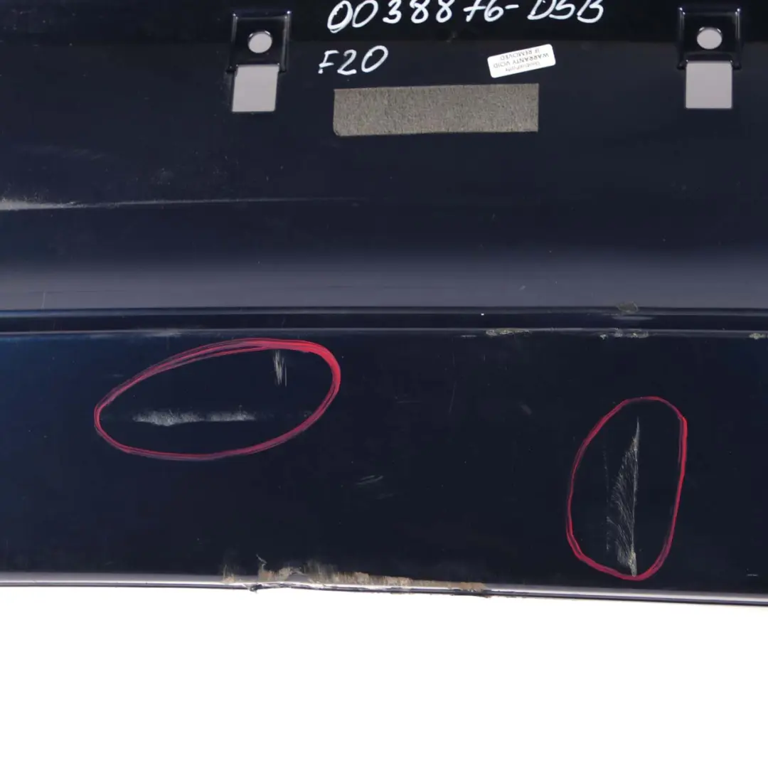Bumper Trim Panel Tiefseeblau Blue Metallic - A76 to BMW 1 Series F20 F21 Rear with Part number 0038876 BMW 1 Series F20 F21 Rear Bumper Trim Panel Tiefseeblau Blue Metallic - A76 - SKU 0038876-DSB - Part number 0038876