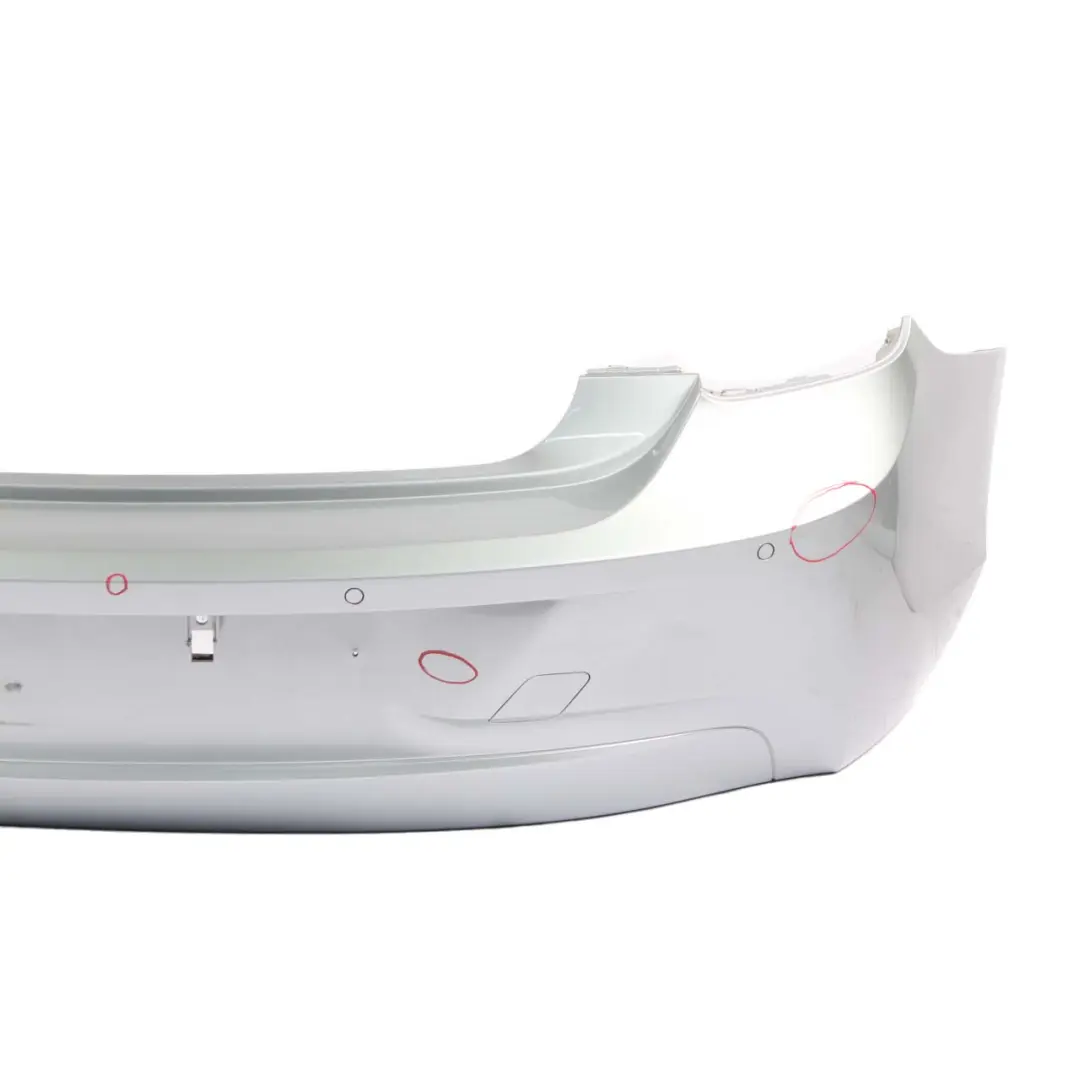 Bumper BMW F20 F21 Trim Panel Cover Glacier Silber Silver Metallic - A83 to Rear with Part number 0038876 Rear Bumper BMW F20 F21 Trim Panel Cover Glacier Silber Silver Metallic - A83 - SKU 0038876-GSB - Part number 0038876