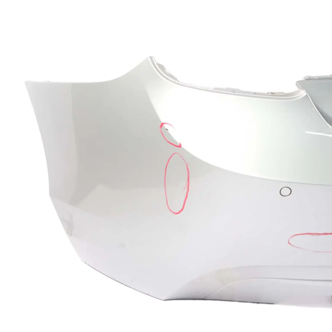 Bumper BMW F20 F21 Trim Panel Cover Glacier Silber Silver Metallic - A83 to Rear with Part number 0038876 Rear Bumper BMW F20 F21 Trim Panel Cover Glacier Silber Silver Metallic - A83 - SKU 0038876-GSB - Part number 0038876