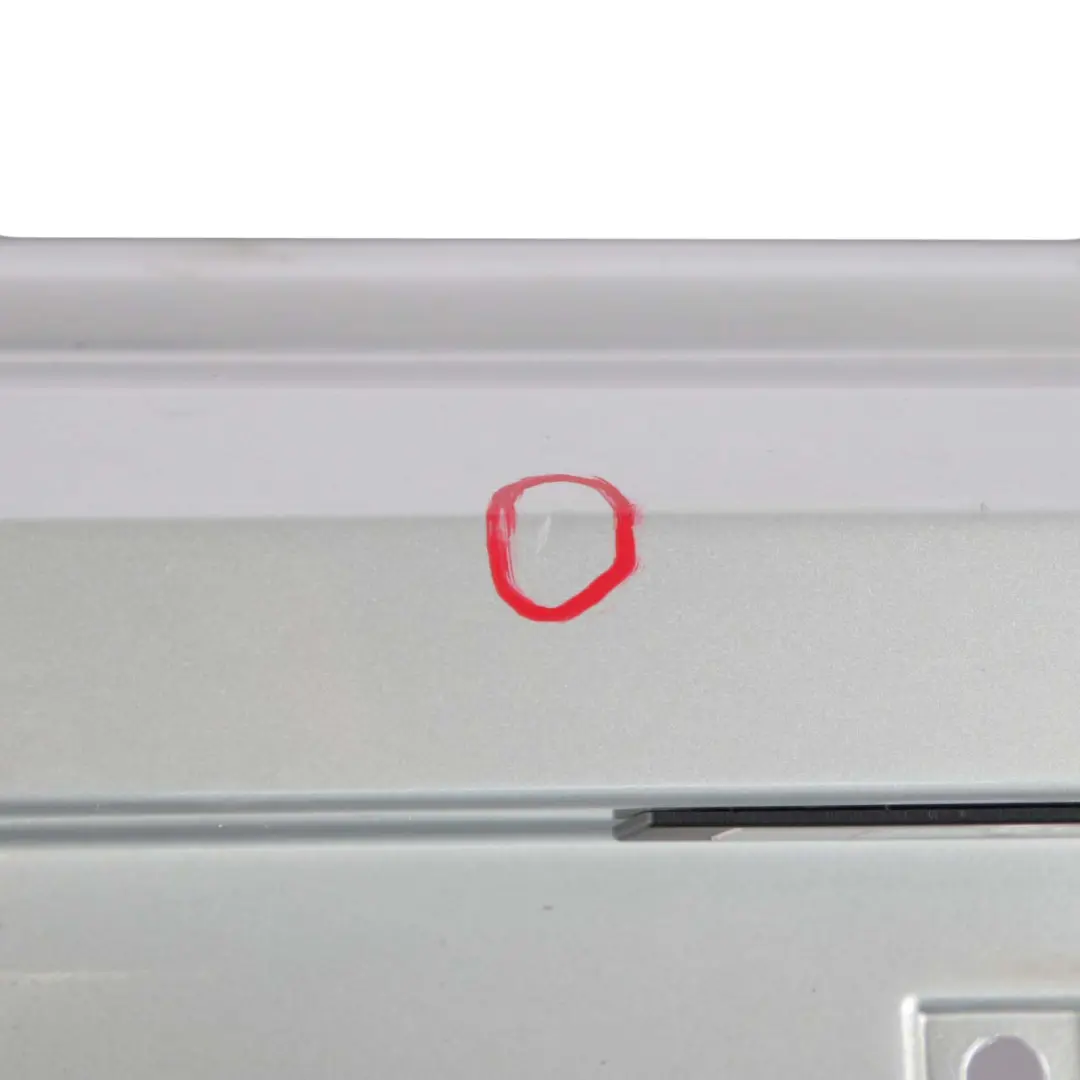 Bumper BMW F20 F21 Trim Panel Cover Glacier Silber Silver Metallic - A83 to Rear with Part number 0038876 Rear Bumper BMW F20 F21 Trim Panel Cover Glacier Silber Silver Metallic - A83 - SKU 0038876-GSB - Part number 0038876