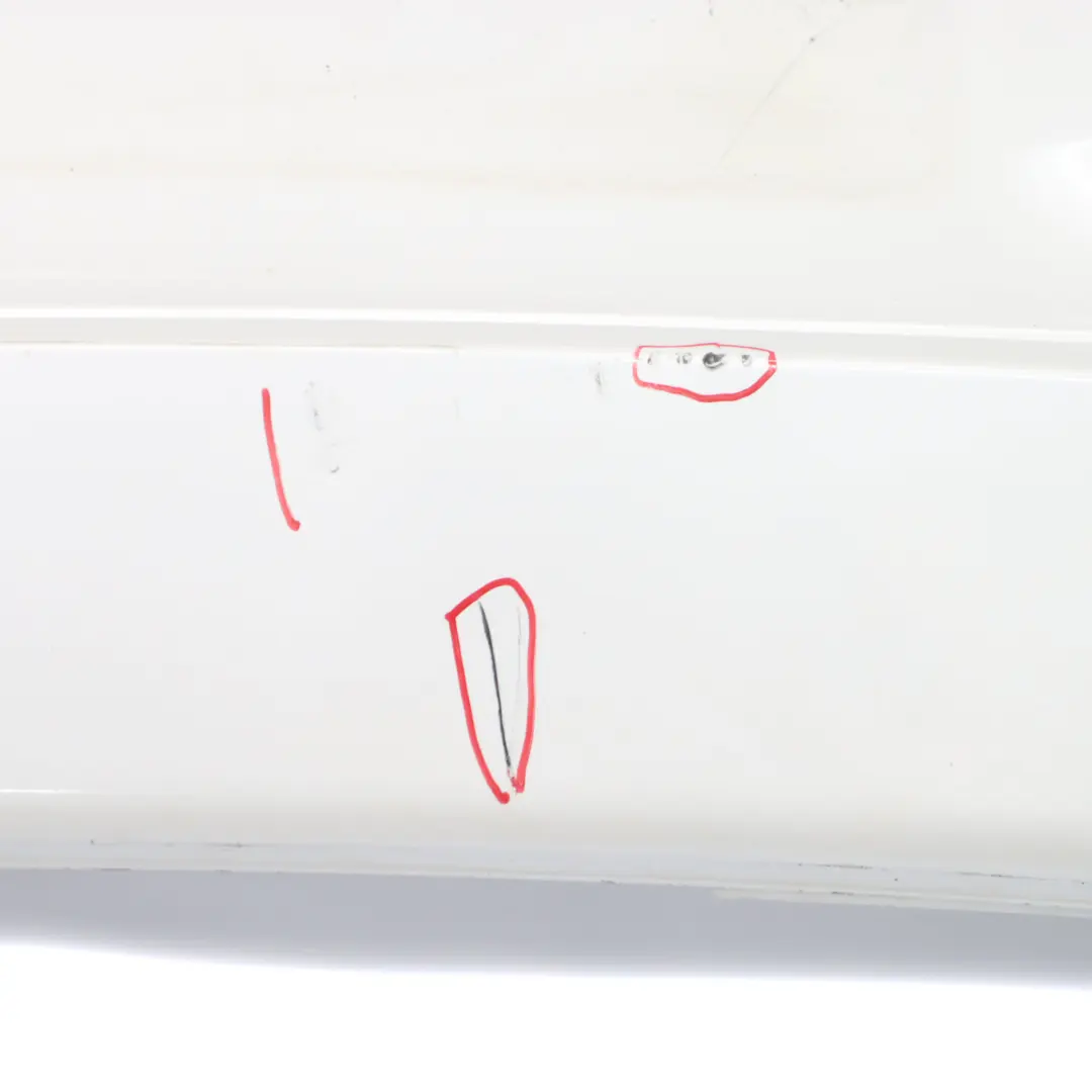 BMW F20 F21 Rear Bumper Trim Panel Mineralweiss Mineral White - A96 - SKU 0038876-MW1 - Part number 0038876