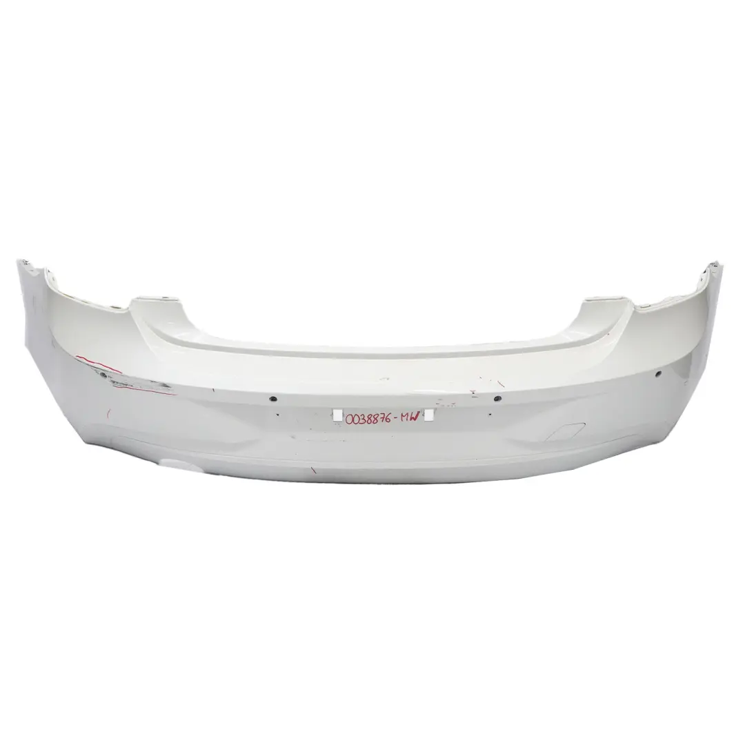 BMW F20 F21 Rear Bumper Trim Panel Mineralweiss Mineral White - A96 - SKU 0038876-MW - Part number 0038876