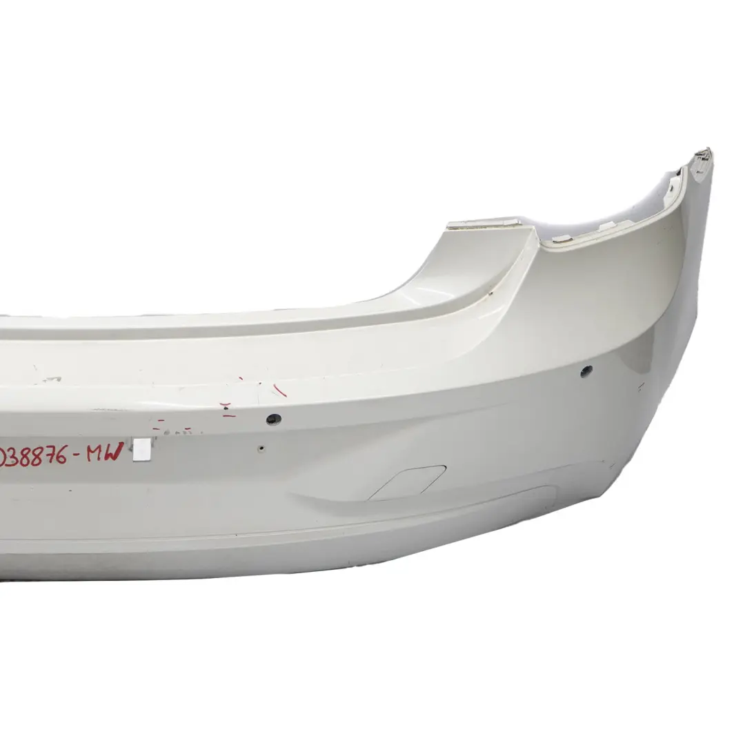 BMW F20 F21 Rear Bumper Trim Panel Mineralweiss Mineral White - A96 - SKU 0038876-MW - Part number 0038876