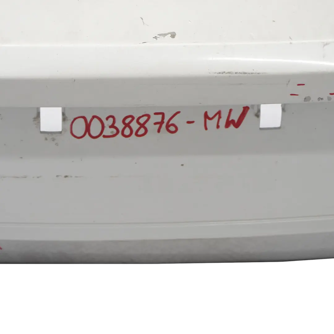 Bumper Trim Panel Mineralweiss Mineral White - A96 to BMW F20 F21 Rear with Part number 0038876 BMW F20 F21 Rear Bumper Trim Panel Mineralweiss Mineral White - A96 - SKU 0038876-MW - Part number 0038876