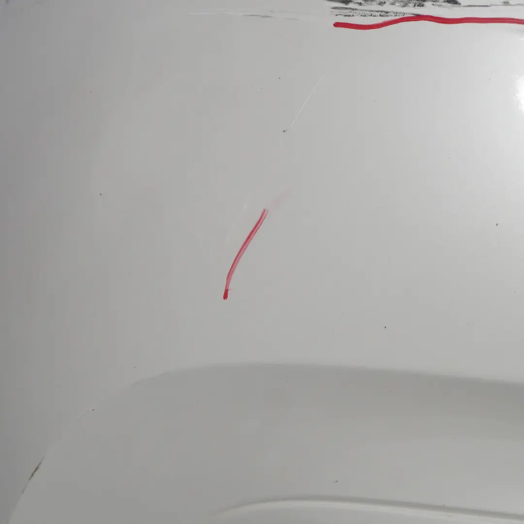 BMW F20 F21 Rear Bumper Trim Panel Mineralweiss Mineral White - A96 - SKU 0038876-MW - Part number 0038876