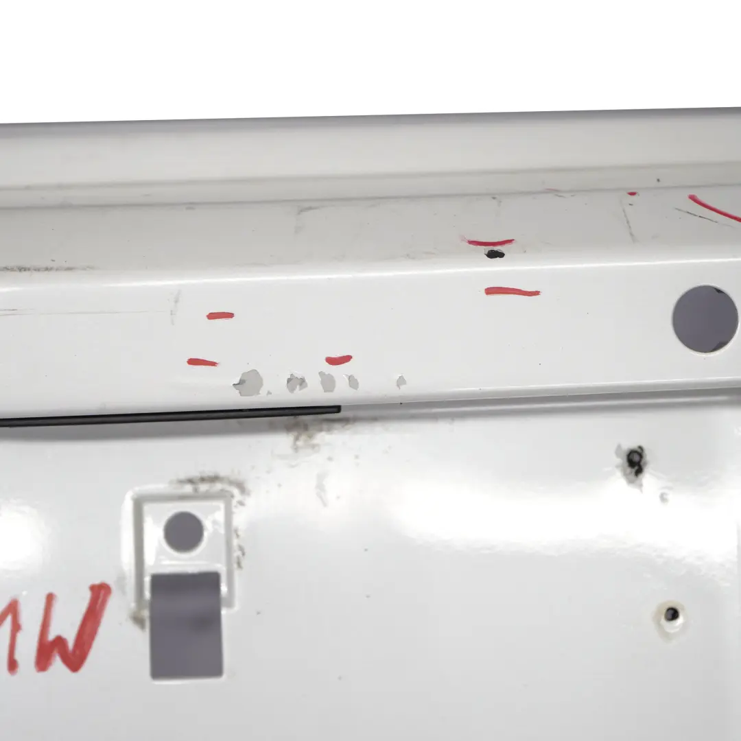 BMW F20 F21 Rear Bumper Trim Panel Mineralweiss Mineral White - A96 - SKU 0038876-MW - Part number 0038876