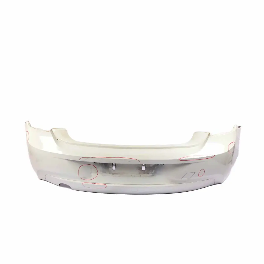 Bumper Rear Sport Line Trim Panel Alpinweiss Alpine White 3 - 300 to BMW F20 F21 with Part number 0038878 BMW F20 F21 Bumper Rear Sport Line Trim Panel Alpinweiss Alpine White 3 - 300 - SKU 0038878-AW2 - Part number 0038878