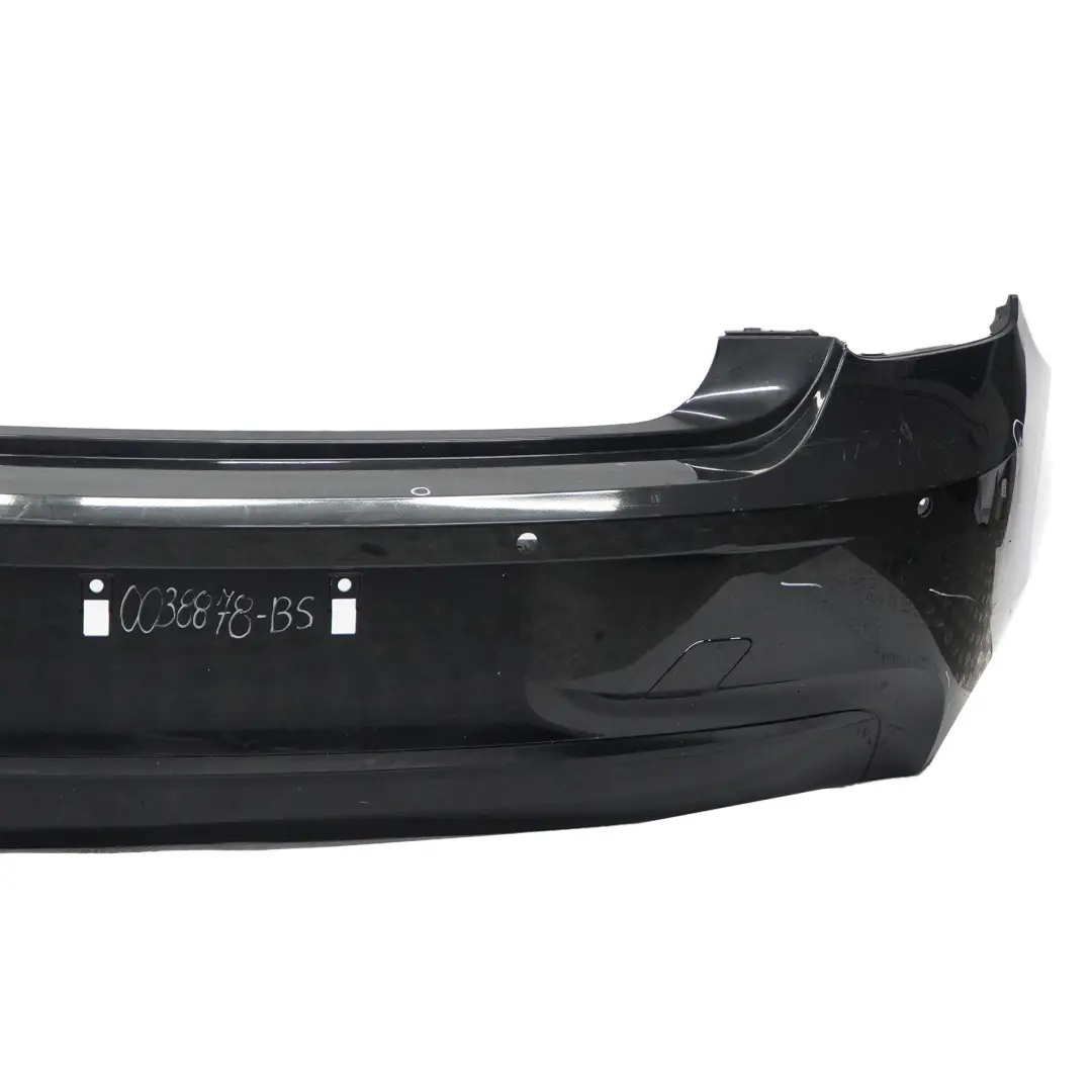 BMW F20 F21 Bumper Rear Sport Line Trim Panel Black Sapphire Metallic - 475 - SKU 0038878-BS - Part number 0038878