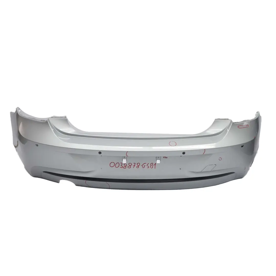 Bumper Trim Panel Glacier Silber Silver Metallic A83 to BMW F20 F21 Sport Line Rear with Part number 0038878 BMW F20 F21 Sport Line Rear Bumper Trim Panel Glacier Silber Silver Metallic A83 - SKU 0038878-GSB1 - Part number 0038878