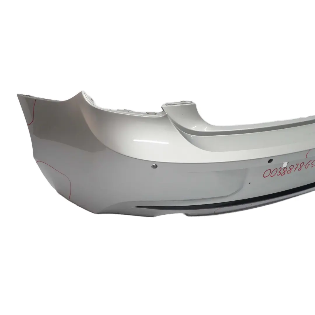 BMW F20 F21 Sport Line Rear Bumper Trim Panel Glacier Silber Silver Metallic A83 - SKU 0038878-GSB1 - Part number 0038878