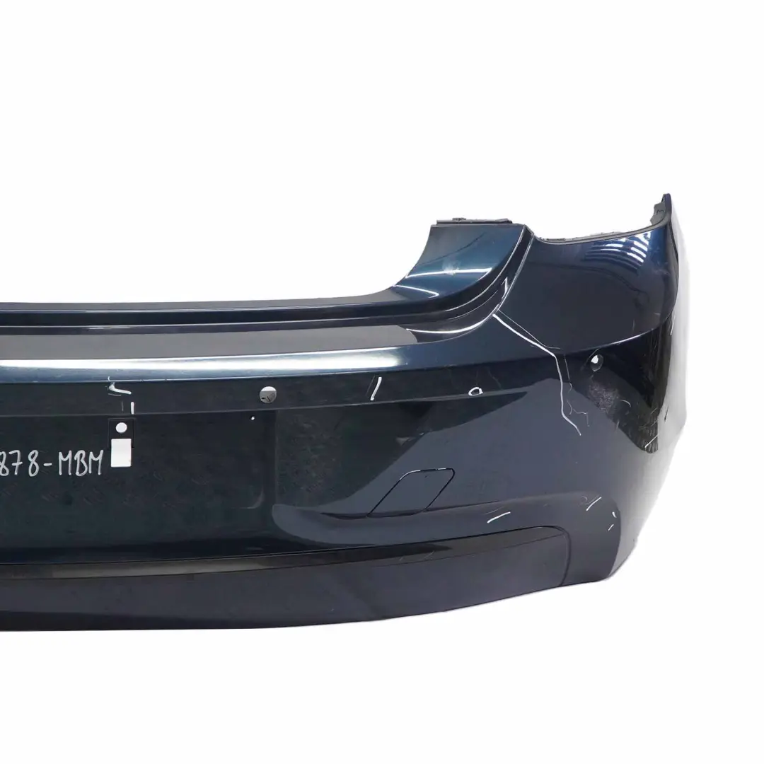BMW F20 F21 Bumper Rear Sport Line Trim Panel Midnight Blue Metallic - B38 - SKU 0038878-MBM - Part number 0038878