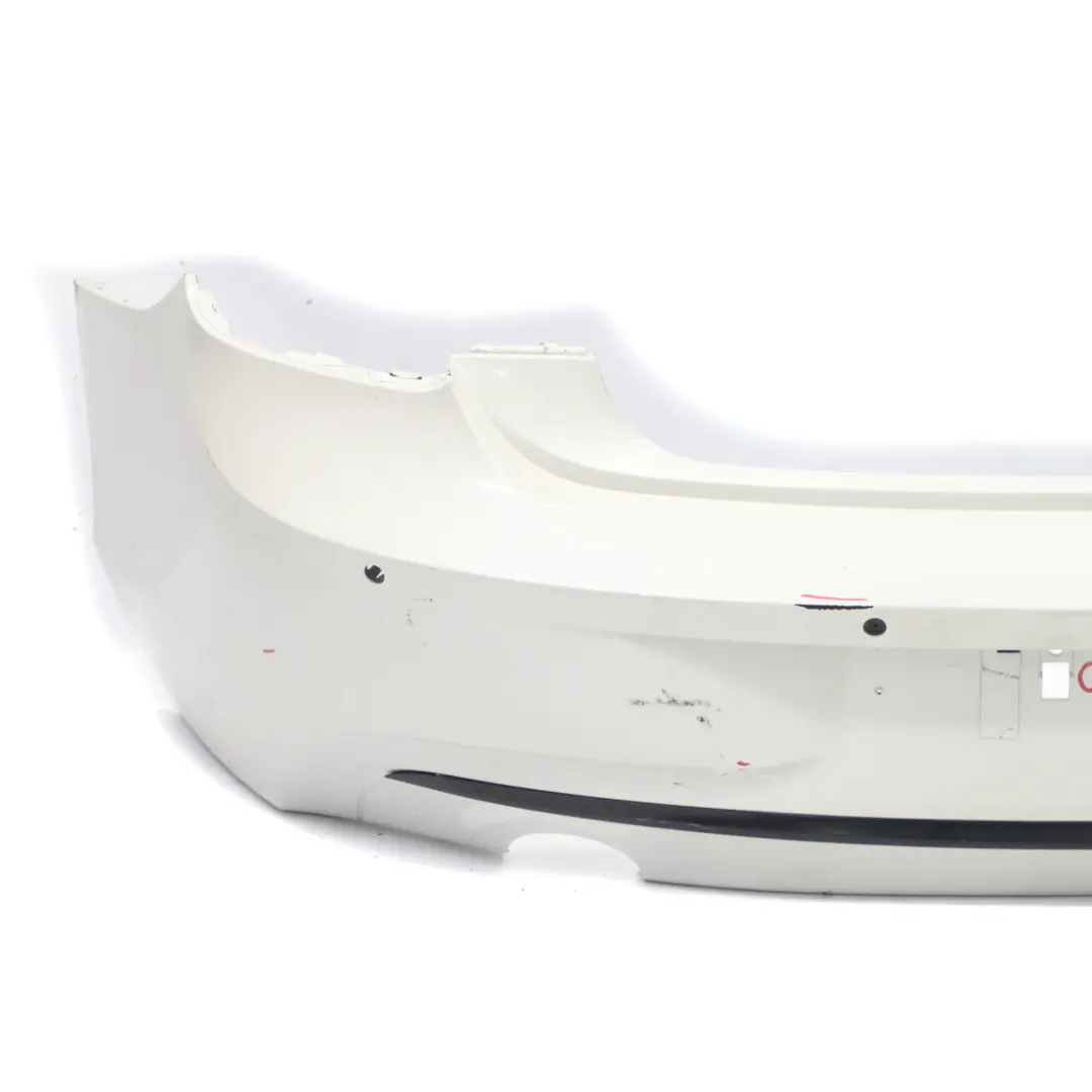 BMW F20 F21 Bumper Rear Sport Line Trim Panel Mineralweiss White Metallic - A96 - SKU 0038878-MW - Part number 0038878