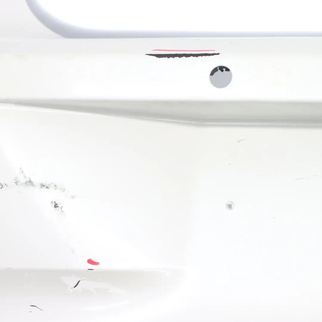 BMW F20 F21 Bumper Rear Sport Line Trim Panel Mineralweiss White Metallic - A96 - SKU 0038878-MW - Part number 0038878