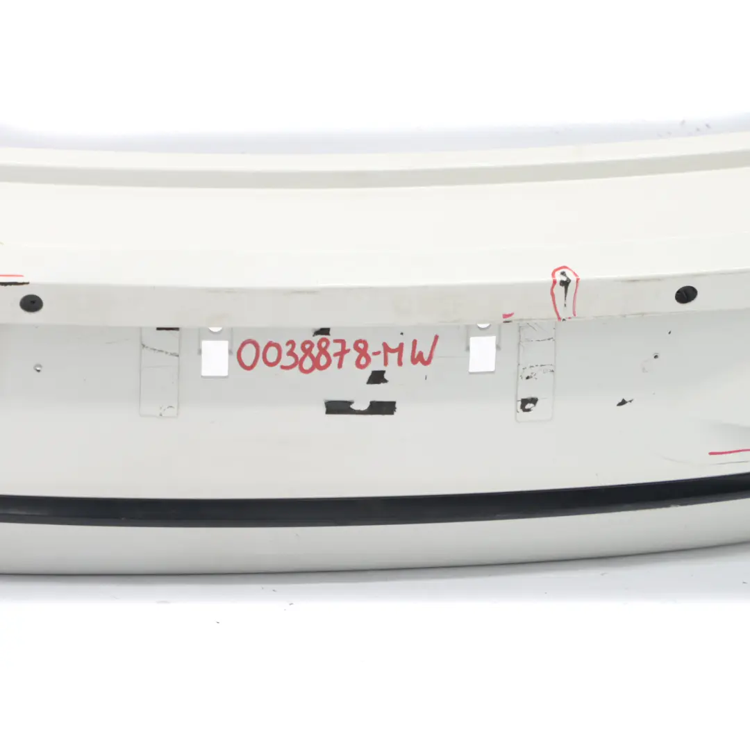 BMW F20 F21 Bumper Rear Sport Line Trim Panel Mineralweiss White Metallic - A96 - SKU 0038878-MW - Part number 0038878