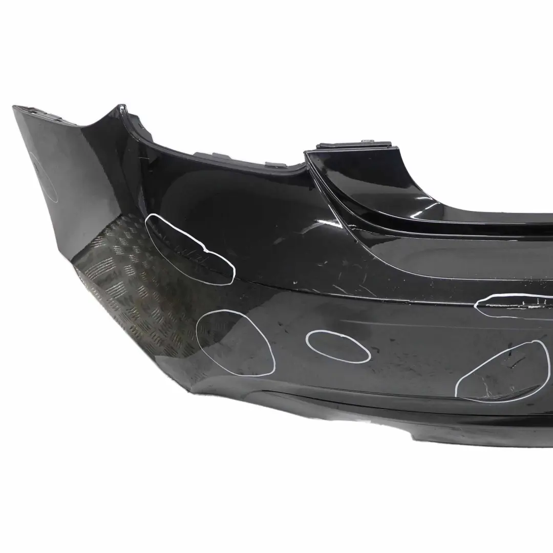 BMW F20 F21 Bumper Rear Sport Line Trim Panel Schwarz 2 Black - 668 - SKU 0038878-SCH - Part number 0038878