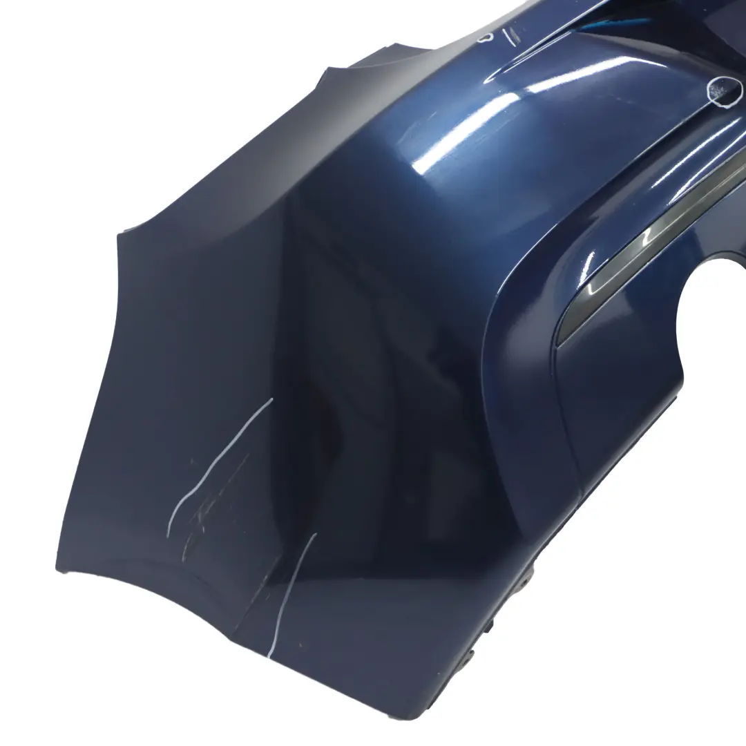Bumper Rear BMW F20 F21 Complete Trim Panel Tiefseeblau Deep Sea Blue - A76 to with Part number 0038882 Bumper Rear BMW F20 F21 Complete Trim Panel Tiefseeblau Deep Sea Blue - A76 - SKU 0038882-DSB - Part number 0038882