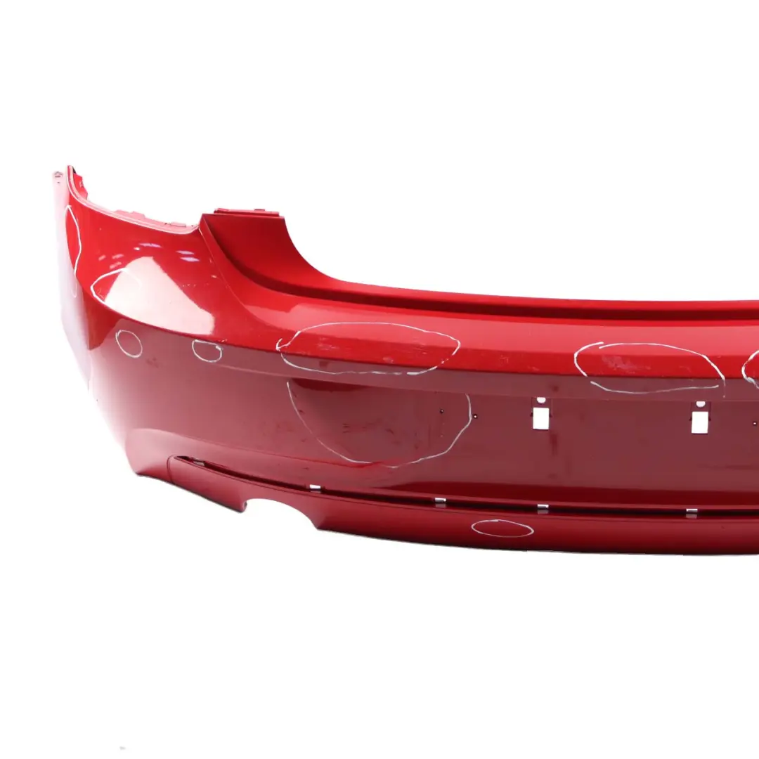 Bumper Trim Panel Karmesinrot Crimson Red - A61 to BMW F20 F21 Rear with Part number 0038882 BMW F20 F21 Rear Bumper Trim Panel Karmesinrot Crimson Red - A61 - SKU 0038882-KAR - Part number 0038882