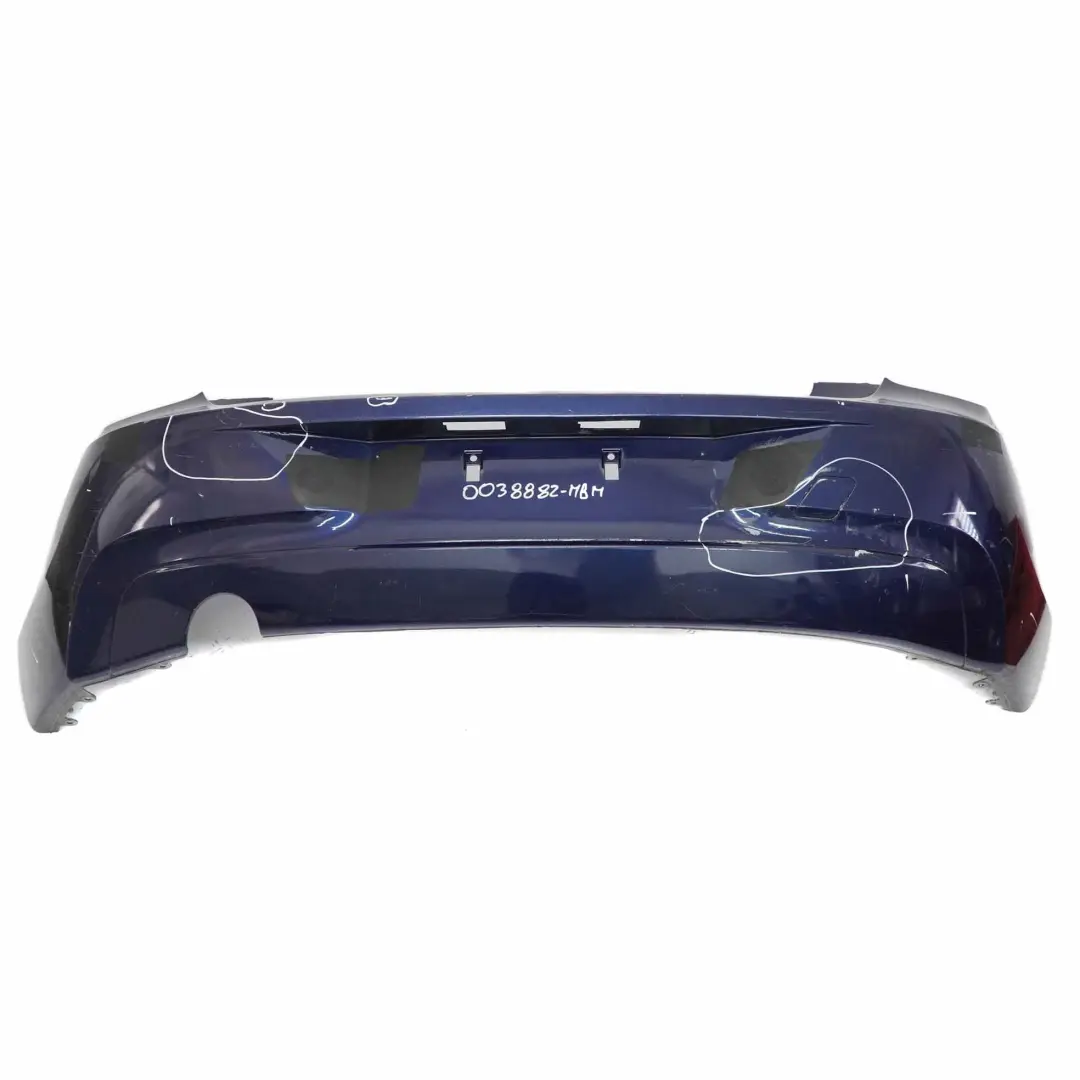 Bumper Rear BMW F20 F21 Complete Trim Panel Midnight Blue Metallic - B38 to with Part number 0038882 Bumper Rear BMW F20 F21 Complete Trim Panel Midnight Blue Metallic - B38 - SKU 0038882-MBM - Part number 0038882