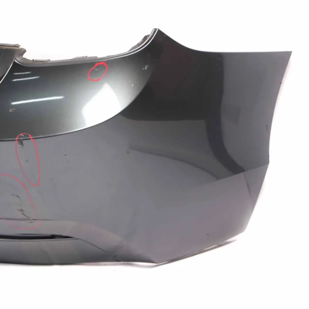 Bumper Rear BMW F20 F21 Complete Trim Panel Mineralgrau Grey Metallic - B39 to with Part number 0038882 Bumper Rear BMW F20 F21 Complete Trim Panel Mineralgrau Grey Metallic - B39 - SKU 0038882-MG - Part number 0038882