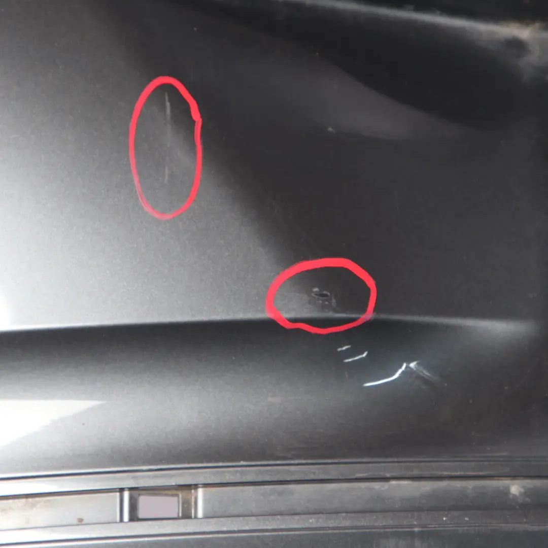 Bumper Rear BMW F20 F21 Complete Trim Panel Mineralgrau Grey Metallic - B39 to with Part number 0038882 Bumper Rear BMW F20 F21 Complete Trim Panel Mineralgrau Grey Metallic - B39 - SKU 0038882-MG - Part number 0038882