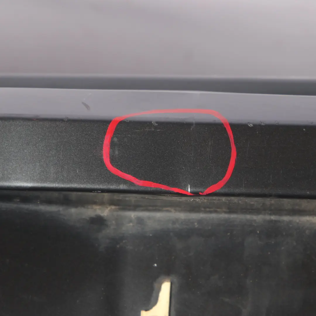 Bumper Rear BMW F20 F21 Complete Trim Panel Mineralgrau Grey Metallic - B39 to with Part number 0038882 Bumper Rear BMW F20 F21 Complete Trim Panel Mineralgrau Grey Metallic - B39 - SKU 0038882-MG - Part number 0038882