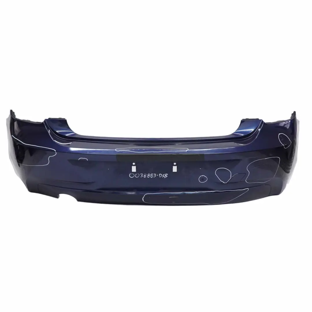 Bumper Rear Sport Line Trim Panel Tiefseeblau Blue Metallic - A76 to BMW F20 F21 with Part number 0038883 BMW F20 F21 Bumper Rear Sport Line Trim Panel Tiefseeblau Blue Metallic - A76 - SKU 0038883-DSB - Part number 0038883