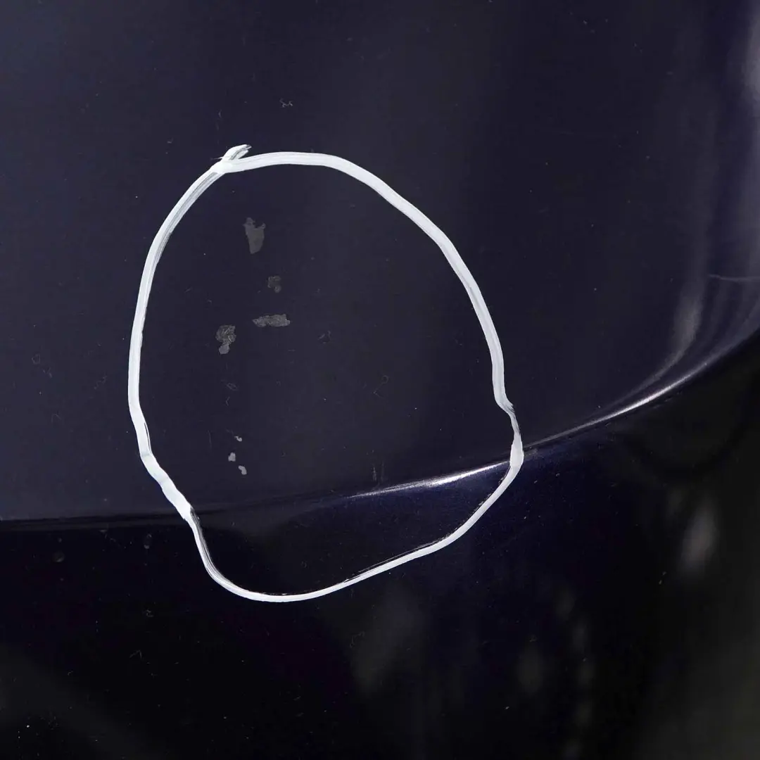 BMW F20 F21 Bumper Rear Sport Line Trim Panel Tiefseeblau Blue Metallic - A76 - SKU 0038883-DSB - Part number 0038883
