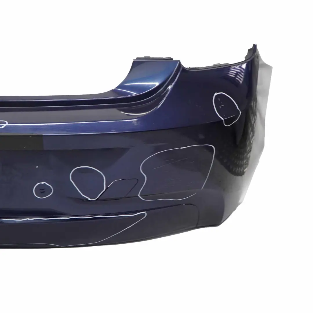 Bumper Rear Sport Line Trim Panel Tiefseeblau Blue Metallic - A76 to BMW F20 F21 with Part number 0038883 BMW F20 F21 Bumper Rear Sport Line Trim Panel Tiefseeblau Blue Metallic - A76 - SKU 0038883-DSB - Part number 0038883