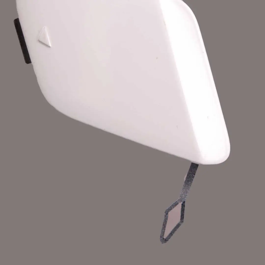 Bumper Flap BMW F20 F21 Towing Eye Cover Alpinweiss III Alpine White 300 to Rear with Part number 0038888 Rear Bumper Flap BMW F20 F21 Towing Eye Cover Alpinweiss III Alpine White 300 - SKU 0038888-AW - Part number 0038888