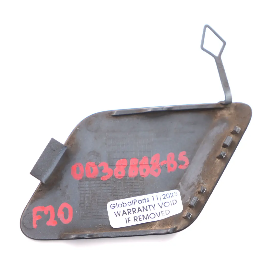 BMW F20 F21 gancho ojo remolque trasera tapa parachoques Negro Zafiro 7301463 - SKU 0038888-BS - Número de pieza 0038888