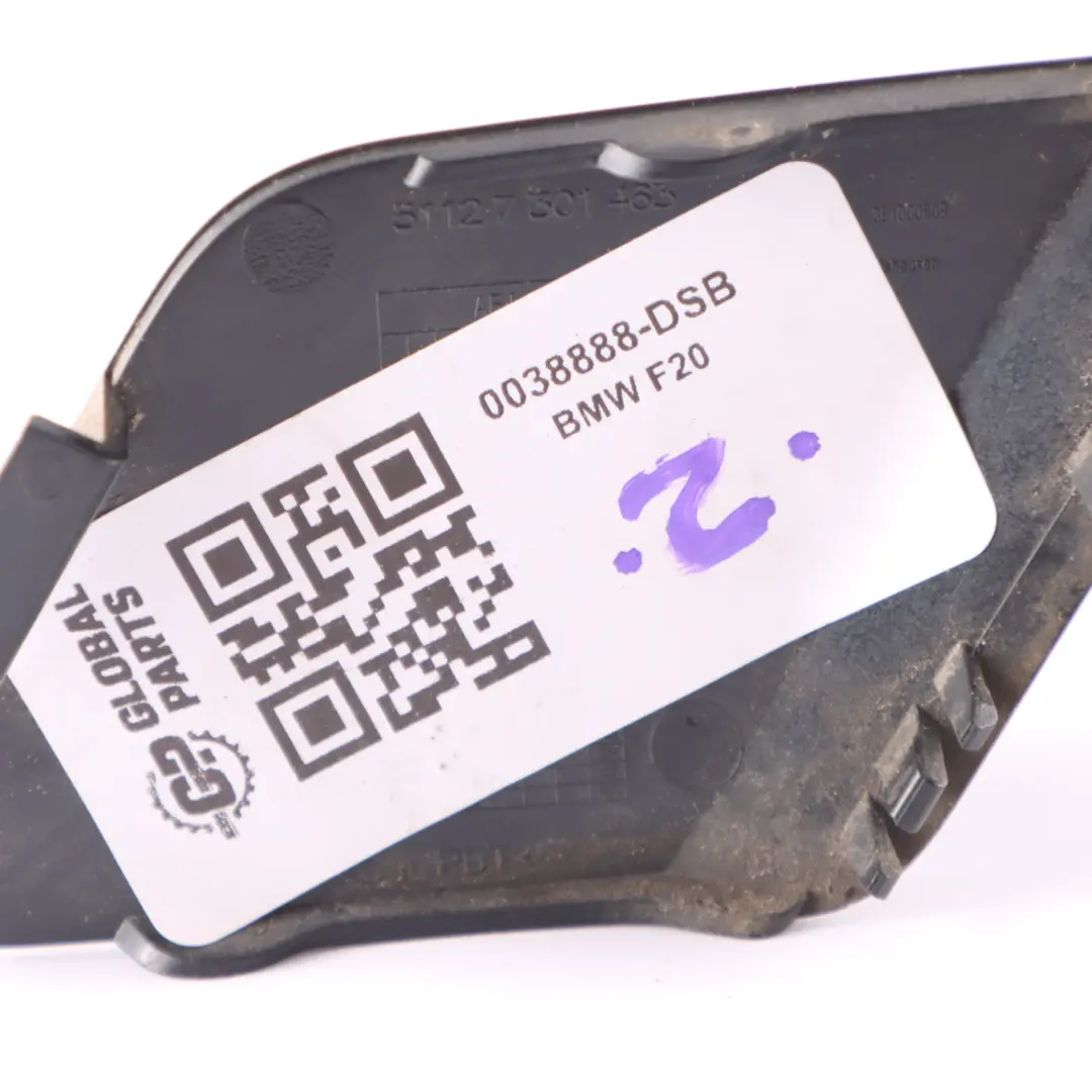  Parachoques trasero Flap BMW F20 F21 Tapa remolque Tiefseeblau Deep Sea Blue A76 - SKU 0038888-DSB - Número de pieza 0038888